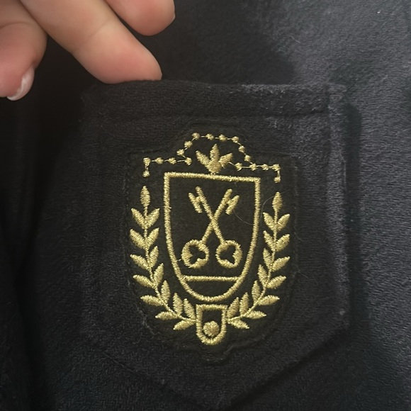 Gorgeous wool navy Zara coat size small - Picture 4 of 4